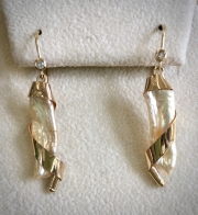 Wrapped Pearl Earrings