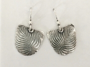 Textured Leaf Earrings