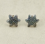 Small Fancy Floral Earrings