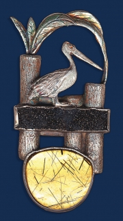 Pelican Pier Brooch