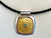 Royal-Fiber enamel pendant
