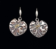 Floral Texture Shape Earrings