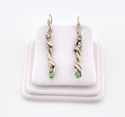 Vine Earrings w/Stones